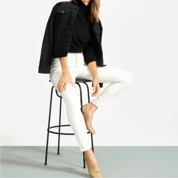 EVERLANE The High-rise Skinny Jean in Bone 26 white denim - Picture 2 of 8